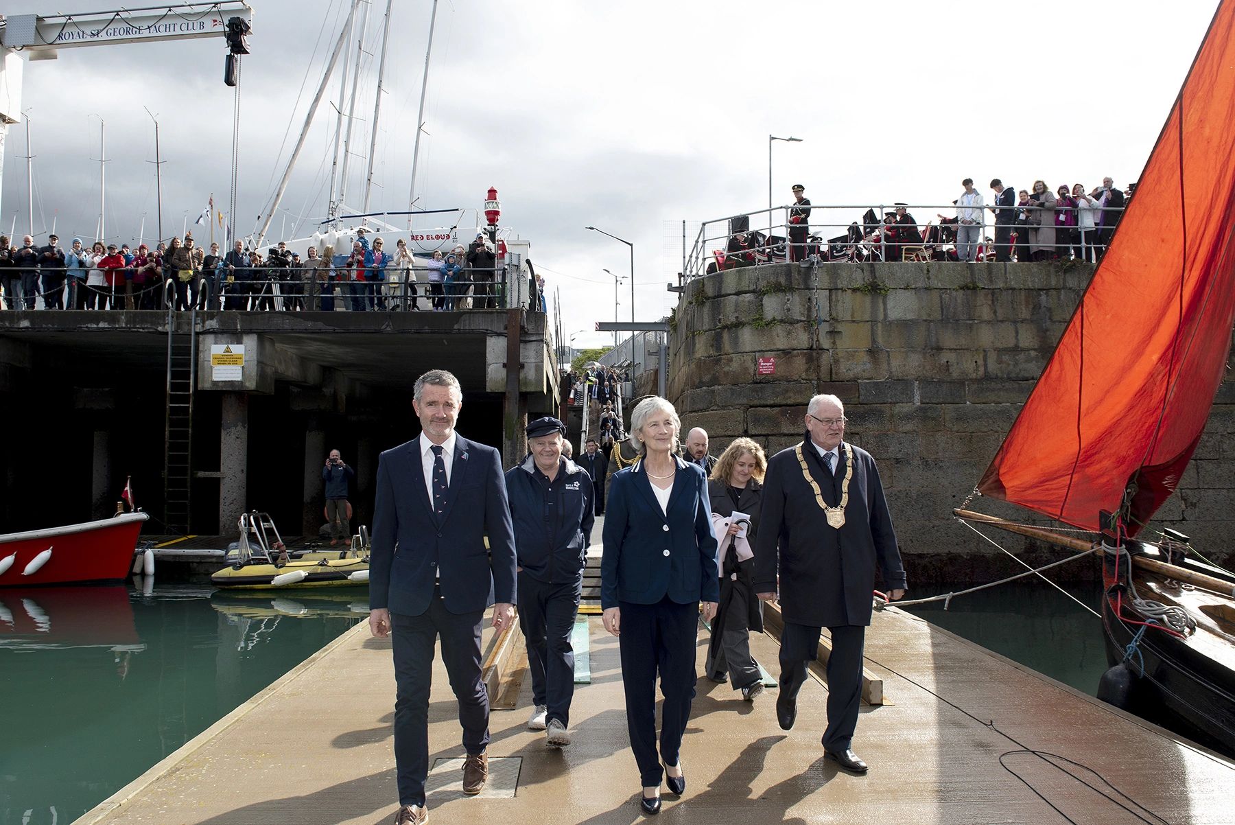 President Connolly Launches Spirit of Shackleton Floating Classroom in Dún Laoghaire